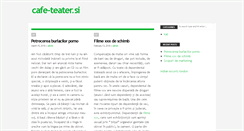 Desktop Screenshot of cafe-teater.si
